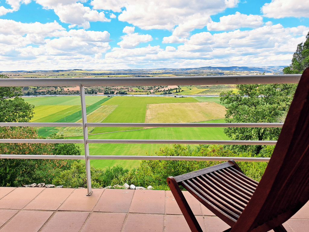 Terraza de habitación con vistas